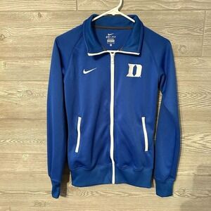 Nike Dri-FIT‎ Duke Blue Devils Womens Small Full Zip Track Jacket Royal Blue